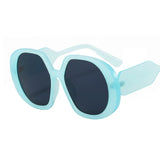 white blue sunglasses