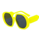 yellow round sunglasses