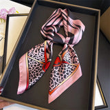Pink Fashion Silk Hijab Square Shawl Neckerchief