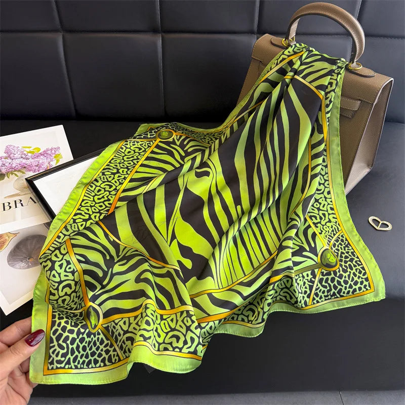 Fashion Silk Hijab Square Shawl Neckerchief