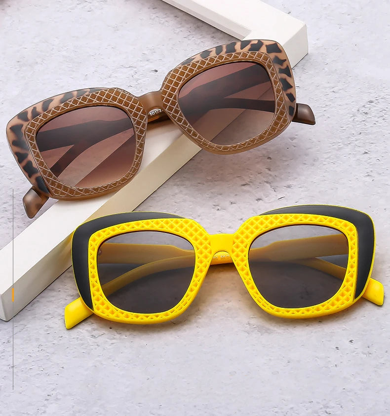 Collection of Fashion Splicing Color Punk Women Sunglasses
