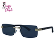 Fashion Square Rimless Sunglasses Sassy Chick Logo
