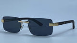 Fashion Square Rimless Sunglasses