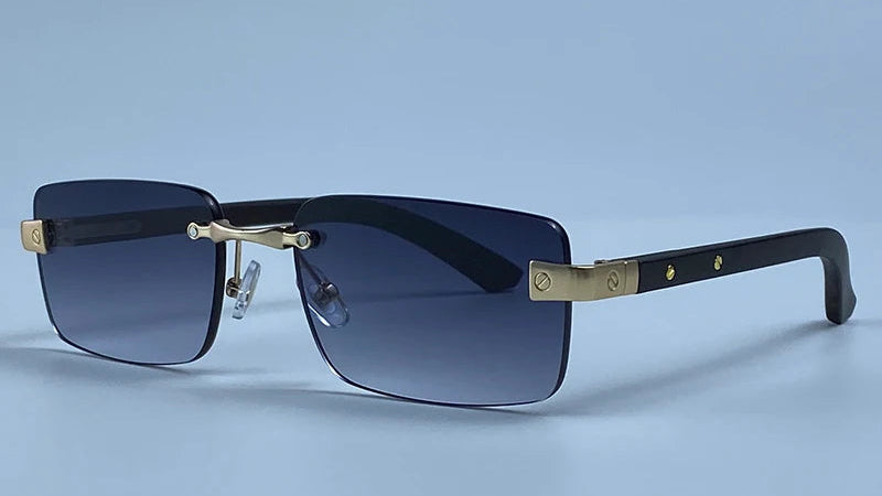 Fashion Square Rimless Sunglasses