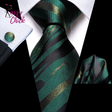 Fashion Striped Wedding Party Necktie Set Sassy Chick Logo