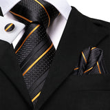 Fashion Striped Wedding Party Necktie Set 