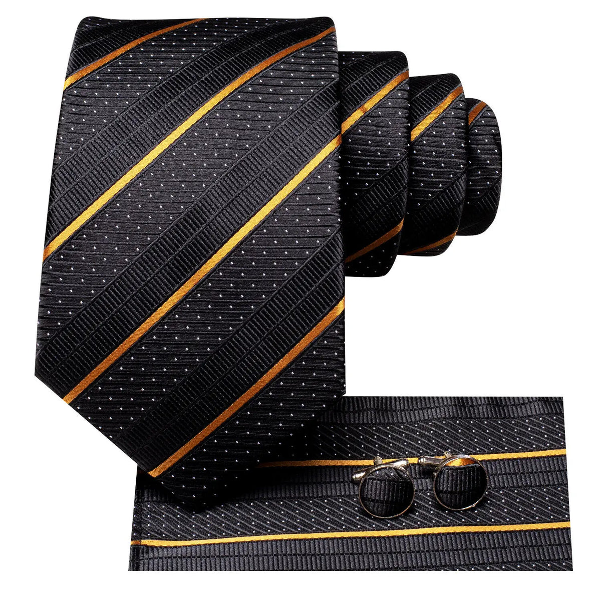 Fashion Striped Wedding Party Necktie Set