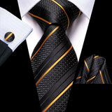 Fashion Striped Wedding Party Necktie Set