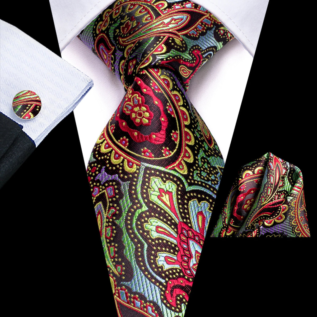 Fashion Striped Wedding Party Necktie Set
