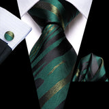 Fashion Striped Wedding Party Necktie Set