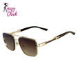 Fashion Vintage Square Men Sunglasses Sassy Chick Logo
