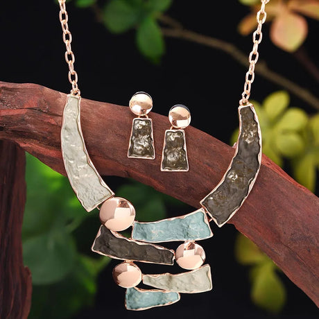 Brown Fashion Zinc Alloy Geometric Jewelry Set