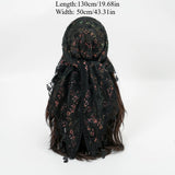 Size of Fashionable Embroidered Polyester Square Scarf