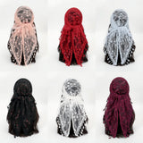 Collection of Fashionable Embroidered Polyester Square Scarf