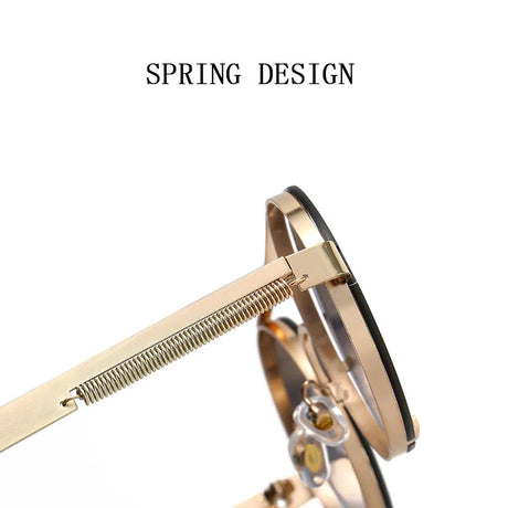 Fashionable Punk  Round Steampunk Sunglasses