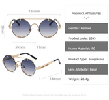 Details of Fashionable Punk  Round Steampunk Sunglasses
