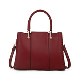 Back of Fashionable Red Cowhide Handbag