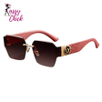 Fashionable Various Styles Versatile Metal Sunglasses Sassy Chick Logo
