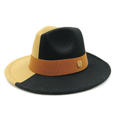 brown black fedora jazz hat 