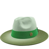 green fedora jazz hat 