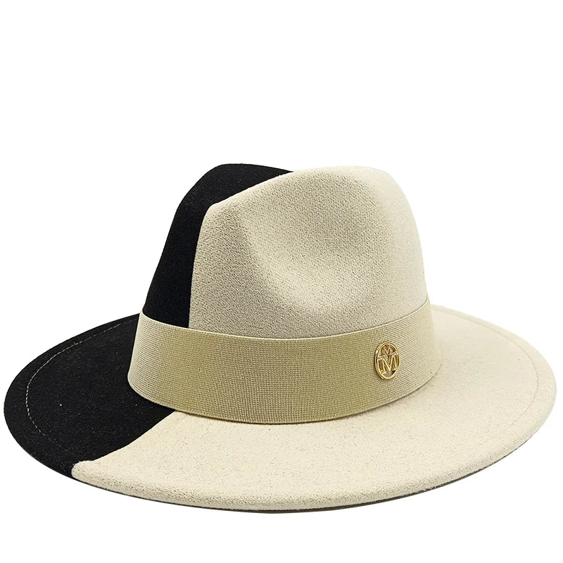 black white fedora jazz hat 