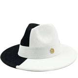 black white fedora jazz hat 