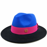 blue black fedora jazz hat 