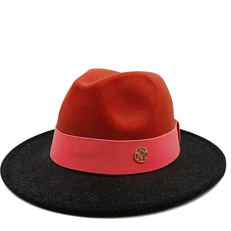 red black fedora jazz hat 
