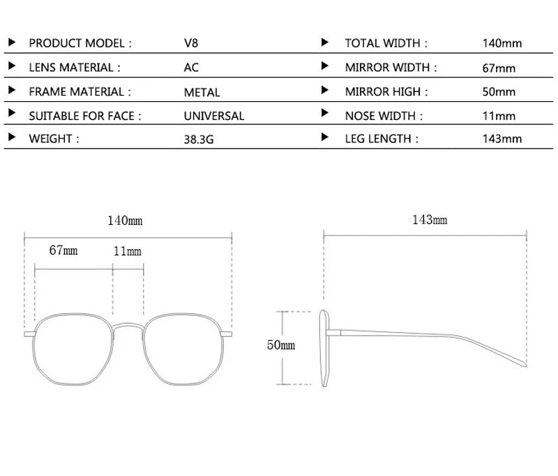 Details of Female Driving Cycling Travel Windproof Pilot Sunglasses