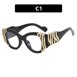 Female Luxury Anti Blue Light Cat Eye Glasses black