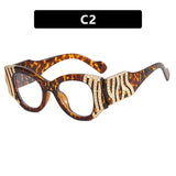 Female Luxury Anti Blue Light Cat Eye Glasses leopard