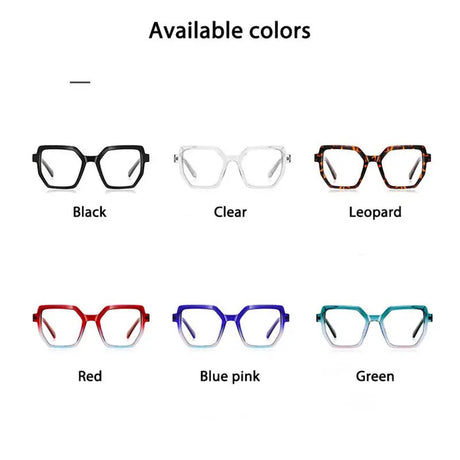 Collection of Flexible Frame Spring Hinge Anti Blue Light Glasses
