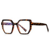 Leopard Flexible Frame Spring Hinge Anti Blue Light Glasses