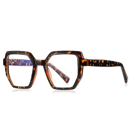 Leopard Flexible Frame Spring Hinge Anti Blue Light Glasses