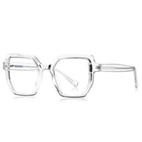Transparent Flexible Frame Spring Hinge Anti Blue Light Glasses