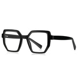 Black Flexible Frame Spring Hinge Anti Blue Light Glasses