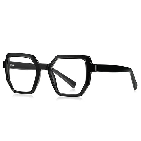 Black Flexible Frame Spring Hinge Anti Blue Light Glasses