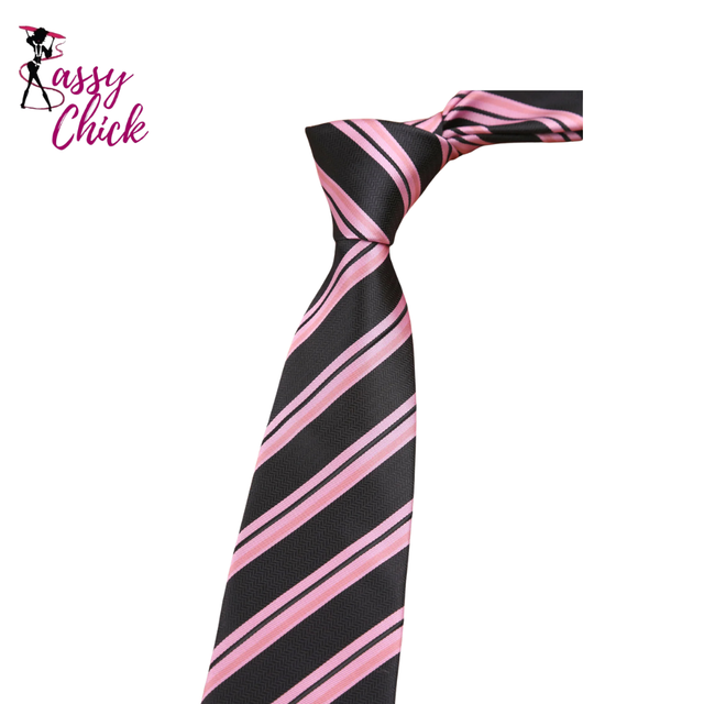 Floral Casual Wear Jacquard Suits Necktie Sassy Chick Logo