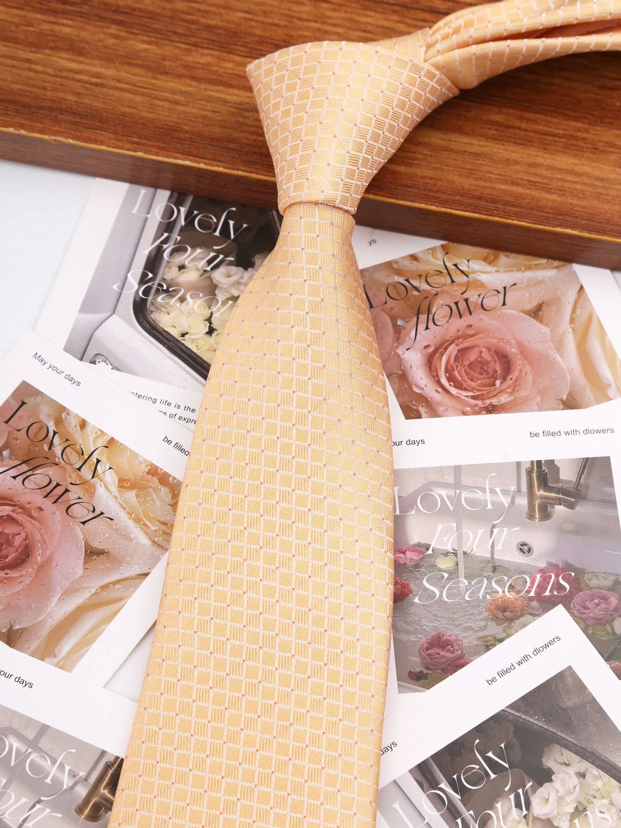 Floral Casual Wear Jacquard Suits Necktie