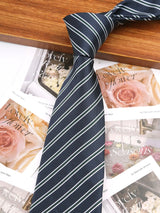 Black Floral Casual Wear Jacquard Suits Necktie