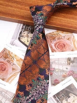 Floral Casual Wear Jacquard Suits Necktie