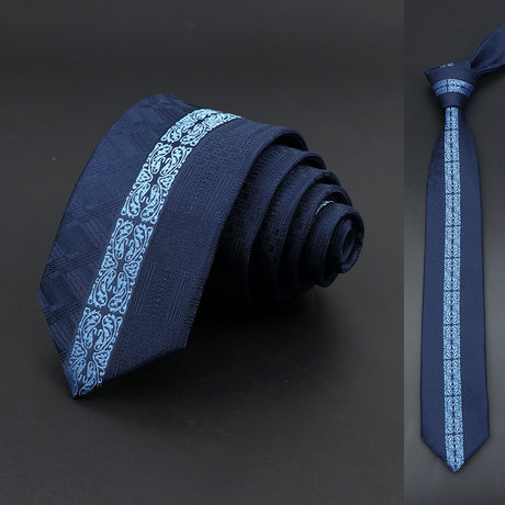 Blue Floral Paisley Slim Ties