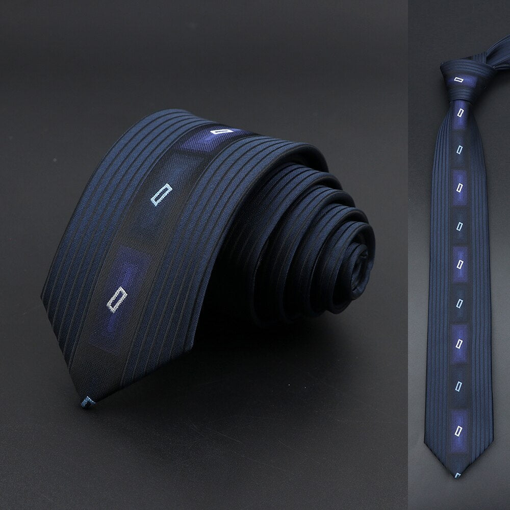 Blue Floral Paisley Slim Ties