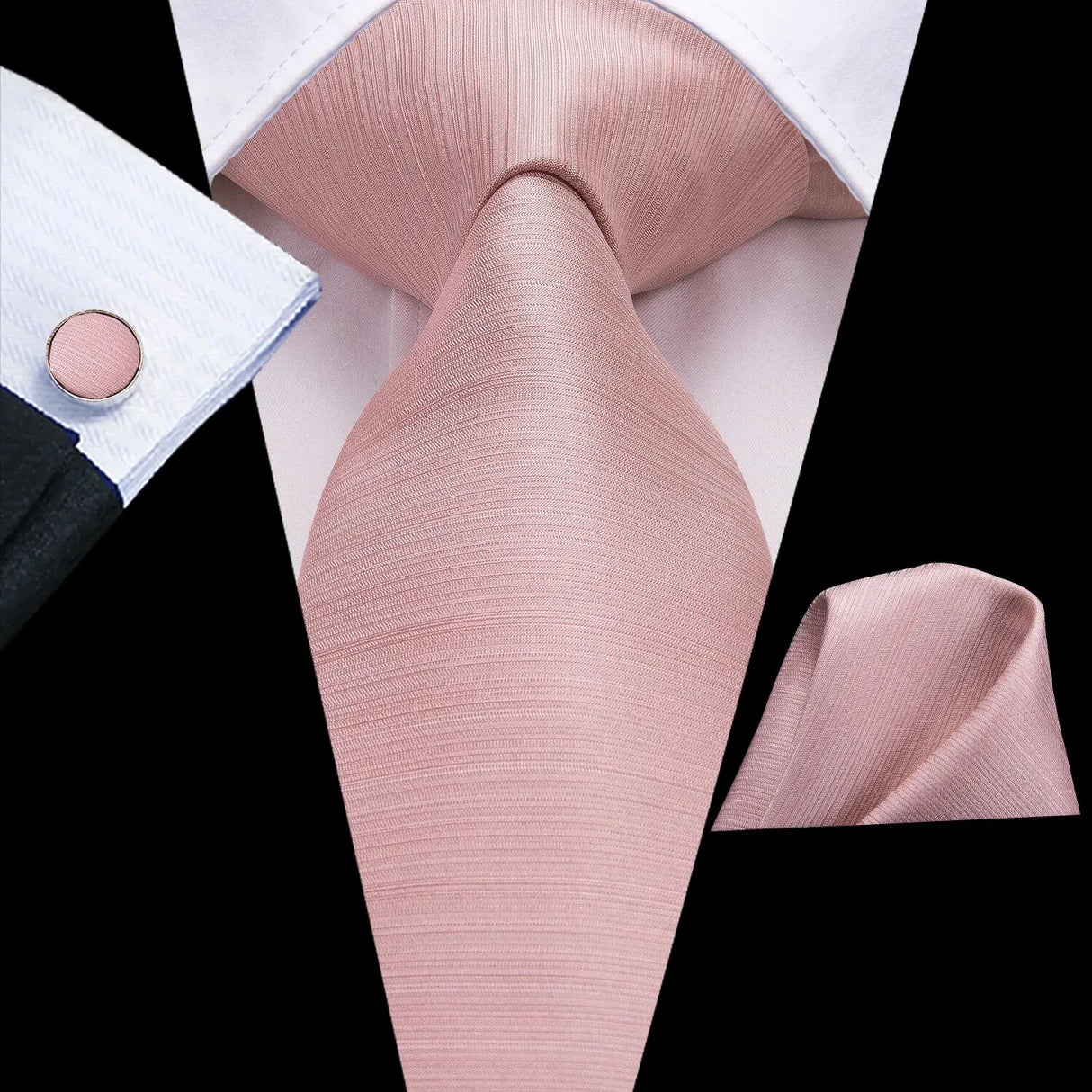 Pink Necktie Set 