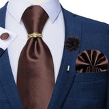 brown necktie set