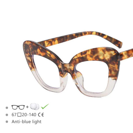 leopard frame reading glasses