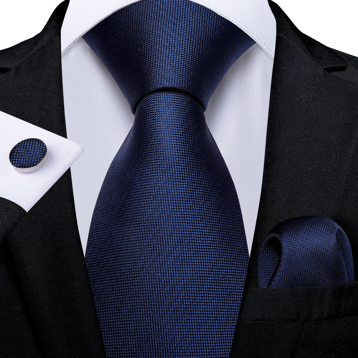 dark blue necktie set