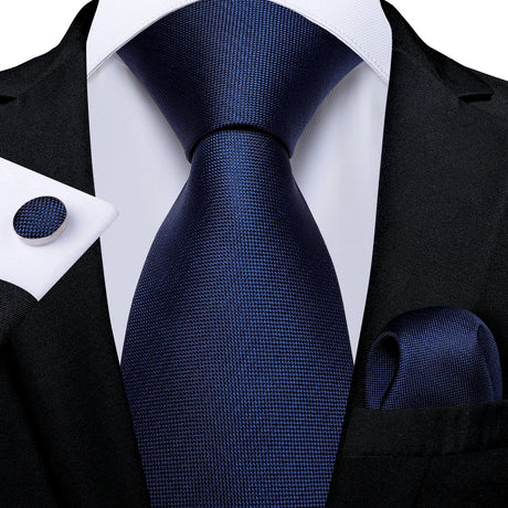 dark blue necktie set