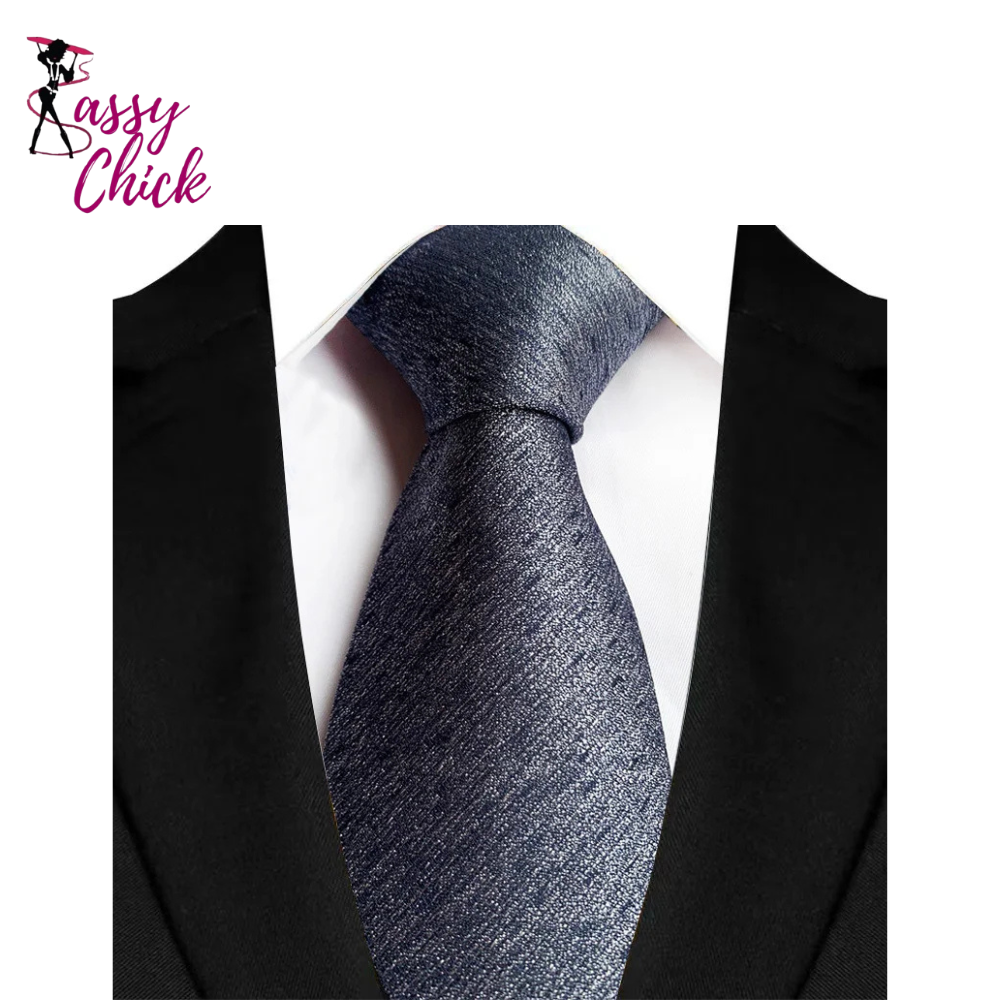 Formal Classic Jacquard Woven 8CM Polka Dot Necktie Sassy Chick Logo