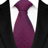 Violet Formal Classic Jacquard Woven 8CM Polka Dot Necktie